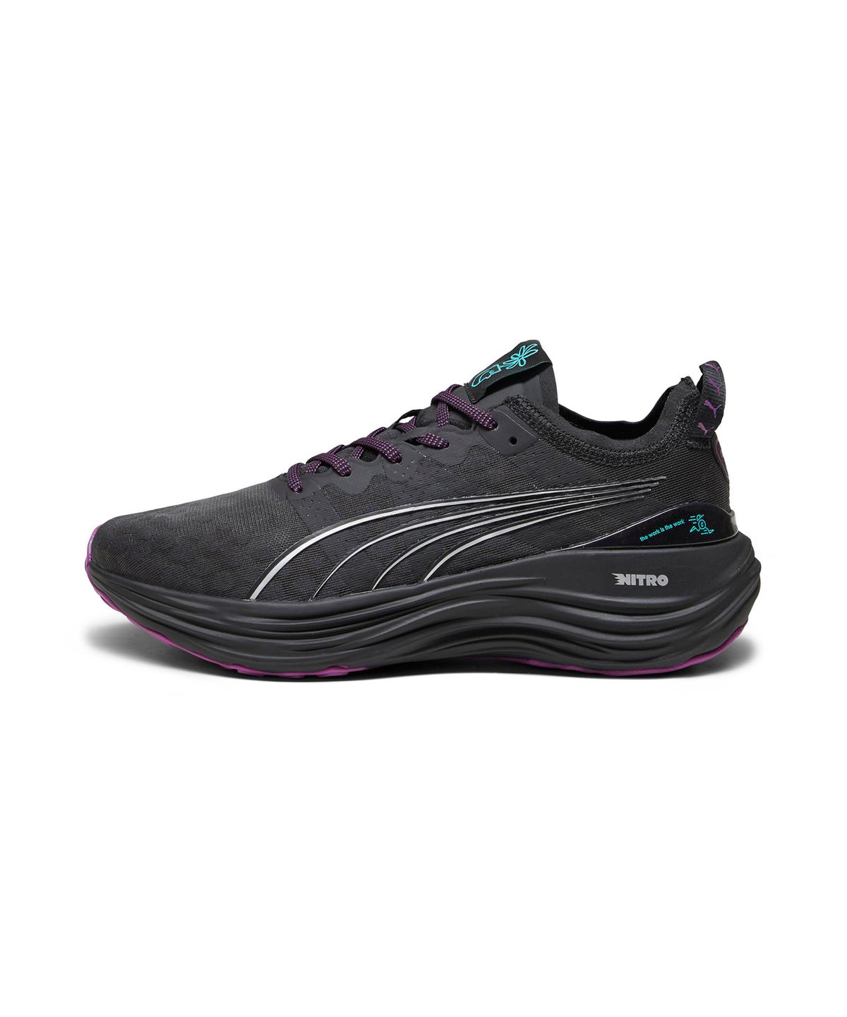 푸마(PUMA) 푸마×씨엘르 포에버런 나이트로 - 블랙 / 379286-01