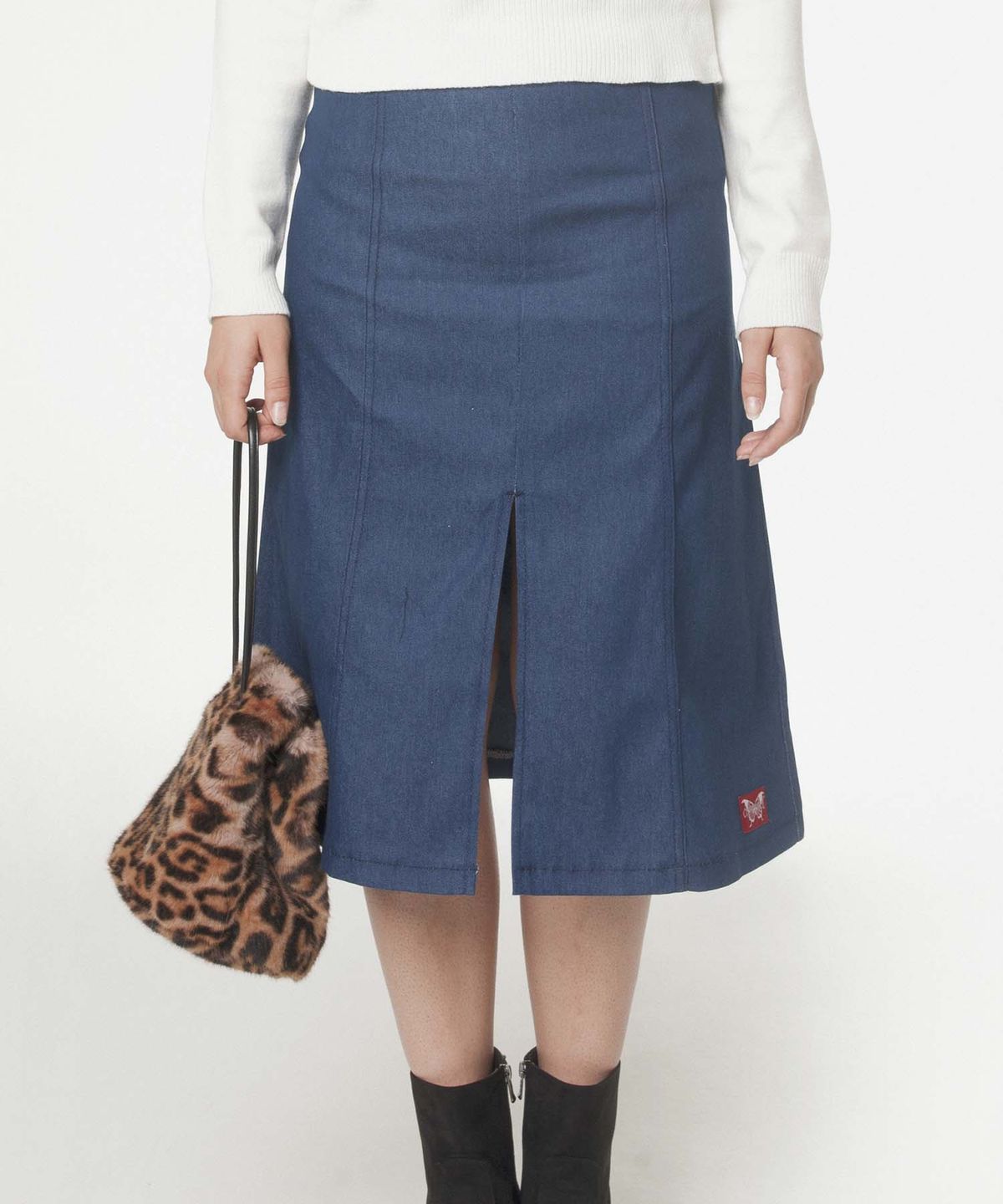아파트먼트(APARTMENT) (W) FLOUNDER SKIRT - INDIGO