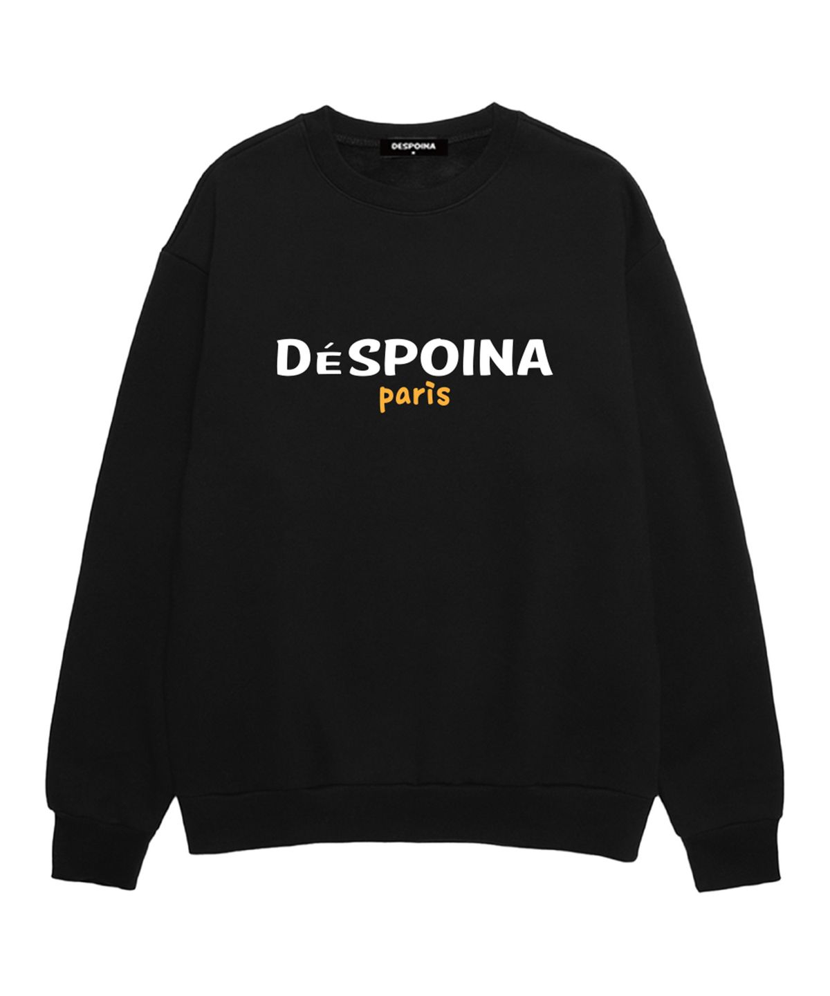 우즈(OUSE) Signature Paris Logo 오버핏 맨투맨 (DPLTS003) 블랙/화이트