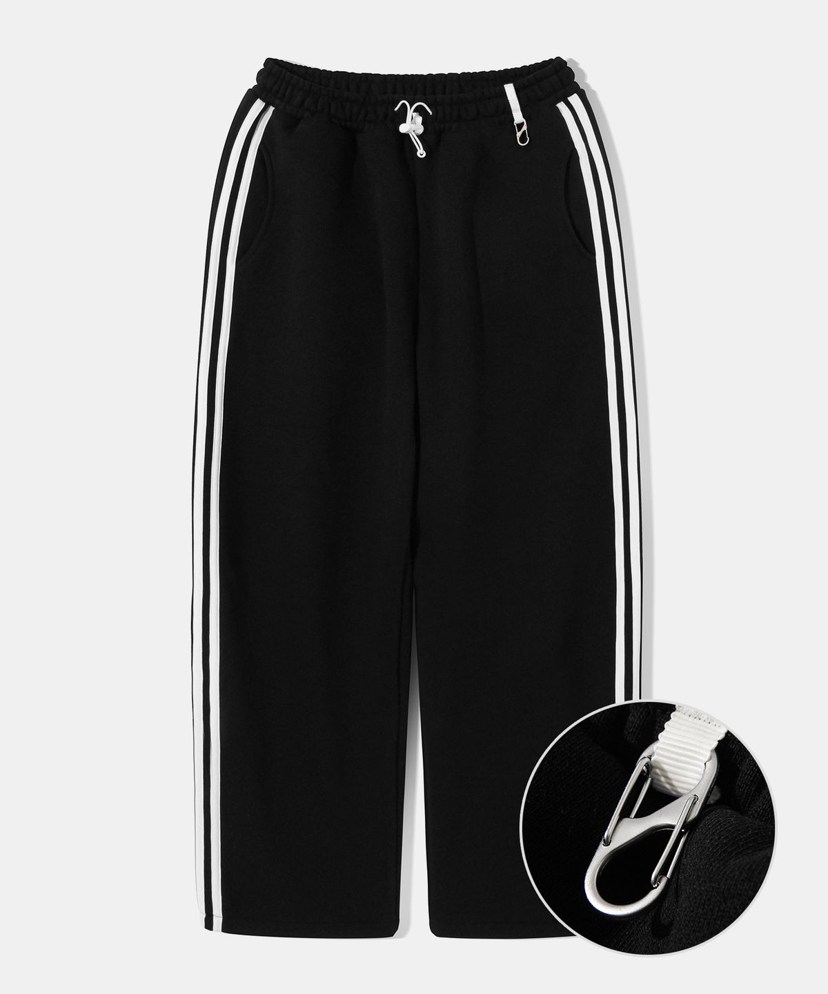 다이아몬드 레이라(DIAMOND LAYLA) SVRL Club Wide String Sweat Pants P15 - Black