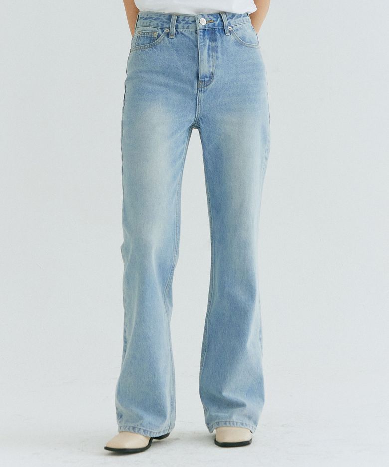 SIWA WASHING SEMI WIDE DENIM [BLUE]