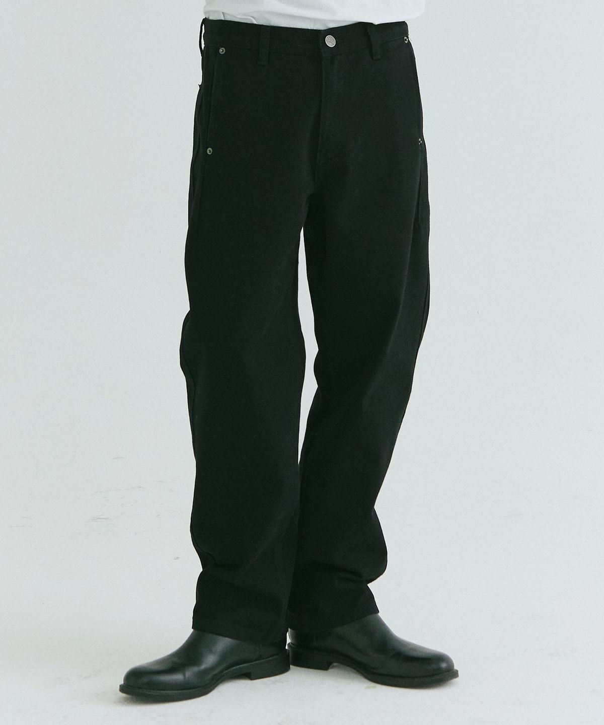 필드워커(FIELDWORKER) ONE WASHING STRAIGHT DENIM [BLACK]