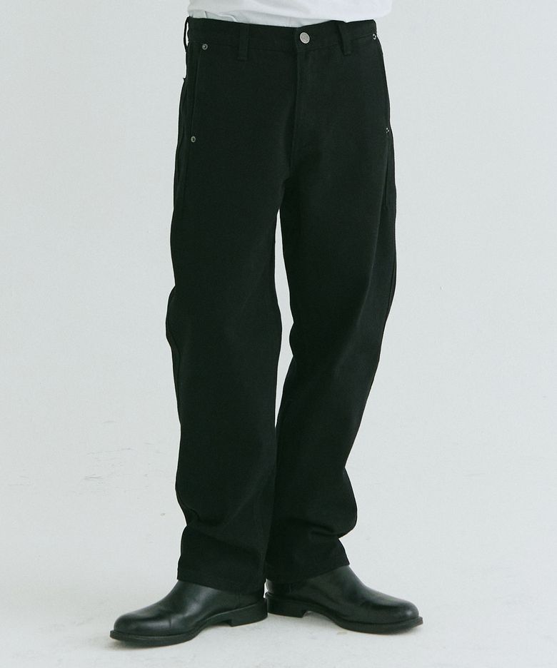 ONE WASHING STRAIGHT DENIM [BLACK]