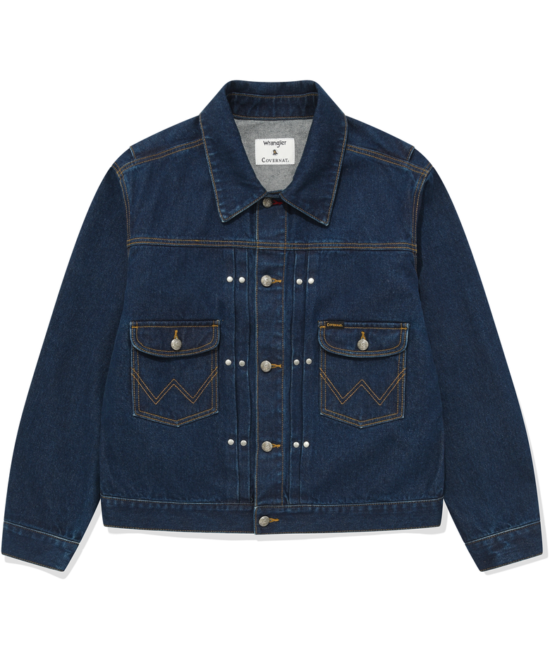 [COVERNAT X WRANGLER] 오리지널 데님 자켓 인디고 로우