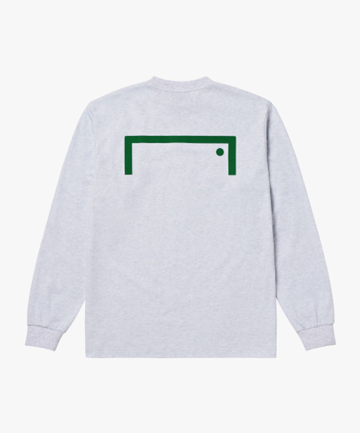 골스튜디오(GOALSTUDIO) ESSENTIAL BIG LOGO LONG SLEEVE TEE-MELANGE GREY