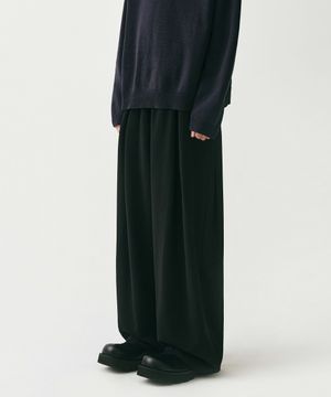 Pintuck Jar pants BLACK