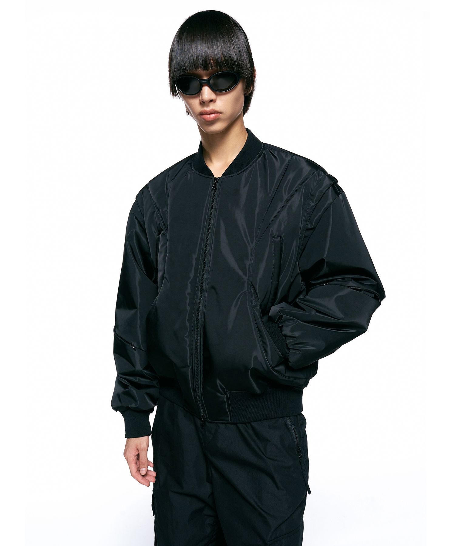 Transparent Smoked Vinyl Biker Jacket With Belt. Men's