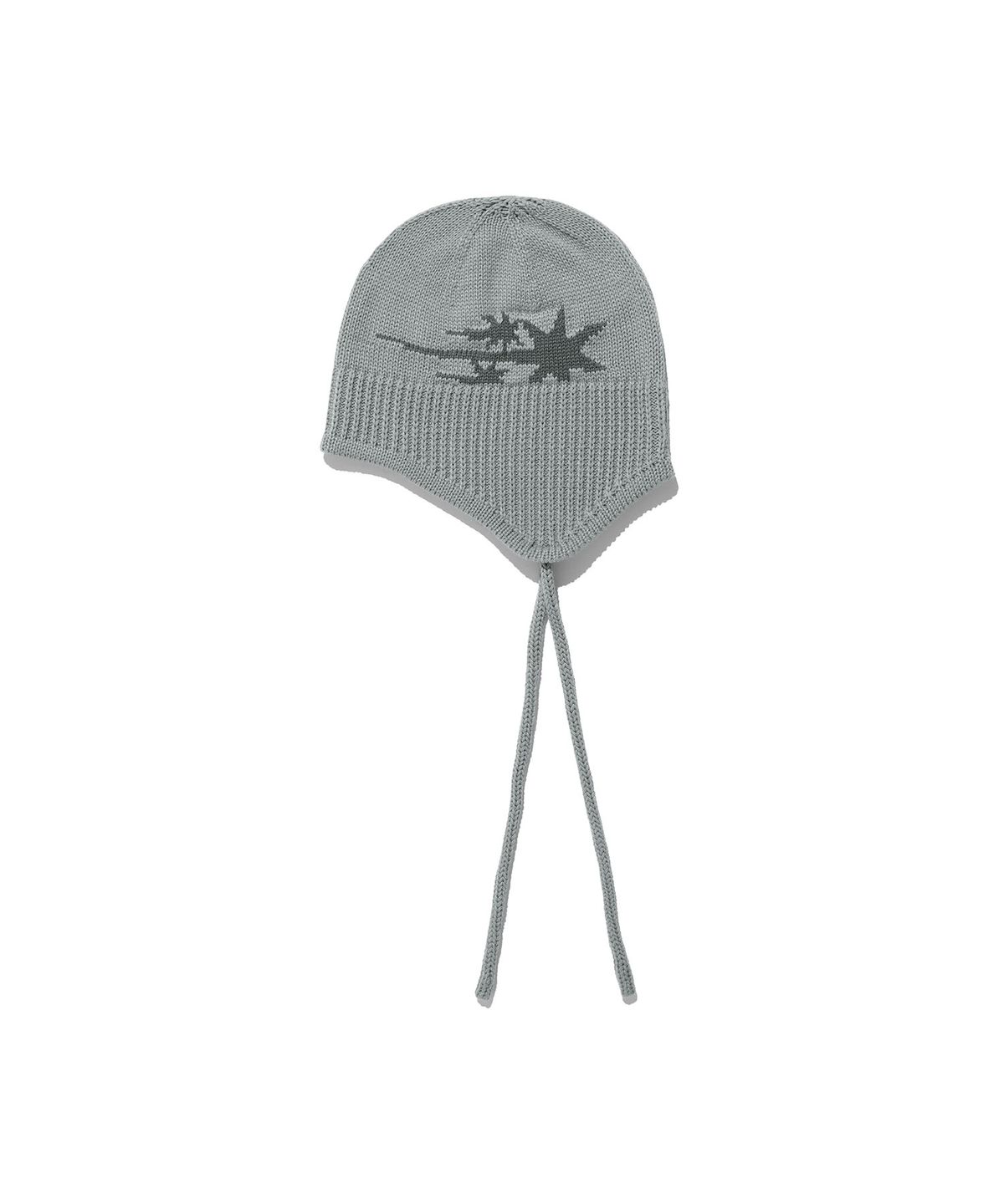 나이스고스트클럽(NICEGHOSTCLUB) 3STARS LOGO EARCAP BEANIE_GREY(NG2EFUAB21A)