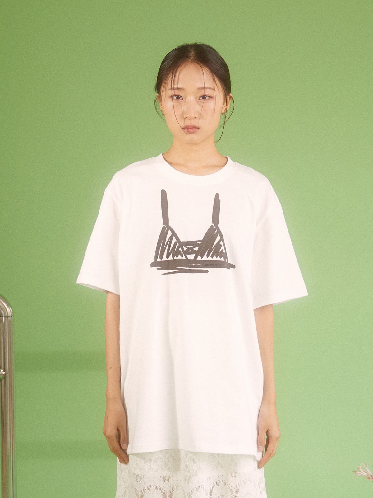 류영(RYUYOUNG) 비키니 드로잉 티, 화이트
