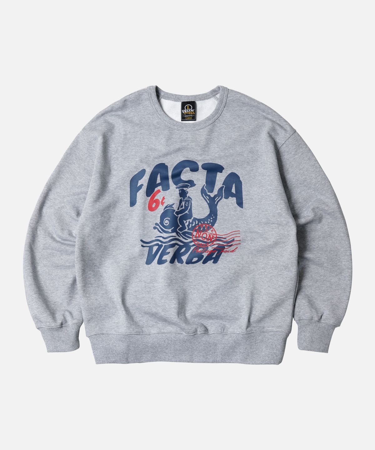 프리즘웍스(FRIZMWORKS) POSTAGE STAMP SWEATSHIRT _ GRAY