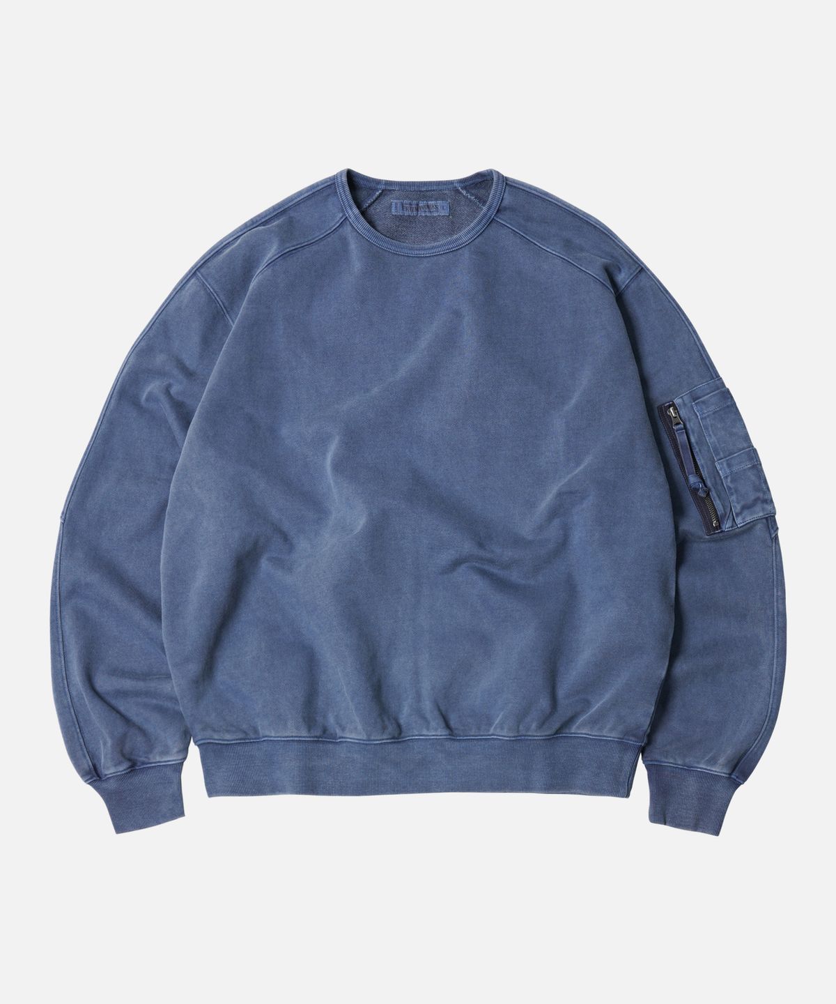 프리즘웍스(FRIZMWORKS) PIGMENT DYEING MIL SWEATSHIRT _ INDIGO