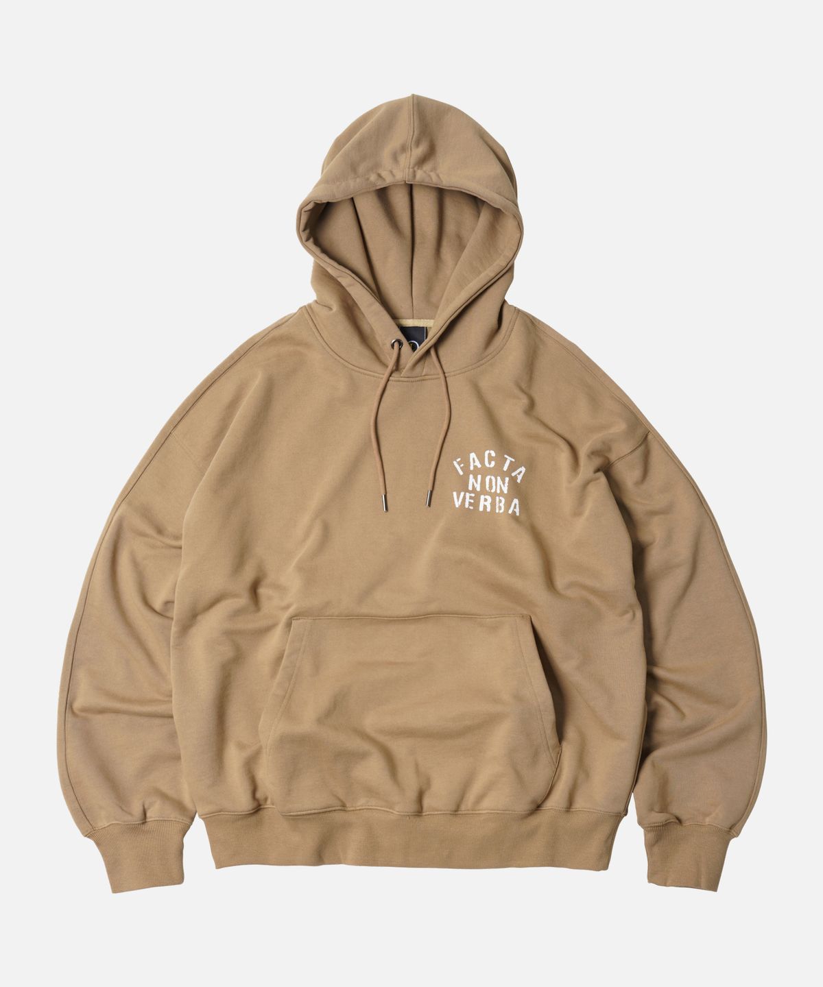 프리즘웍스(FRIZMWORKS) FACTA NON VERBA HOODY _ CAMEL