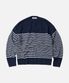 WOOL STRIPE RELAX KNIT _ NAVY