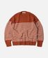 WOOL STRIPE RELAX KNIT _ BRICK