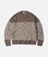 WOOL STRIPE RELAX KNIT _ BEIGE