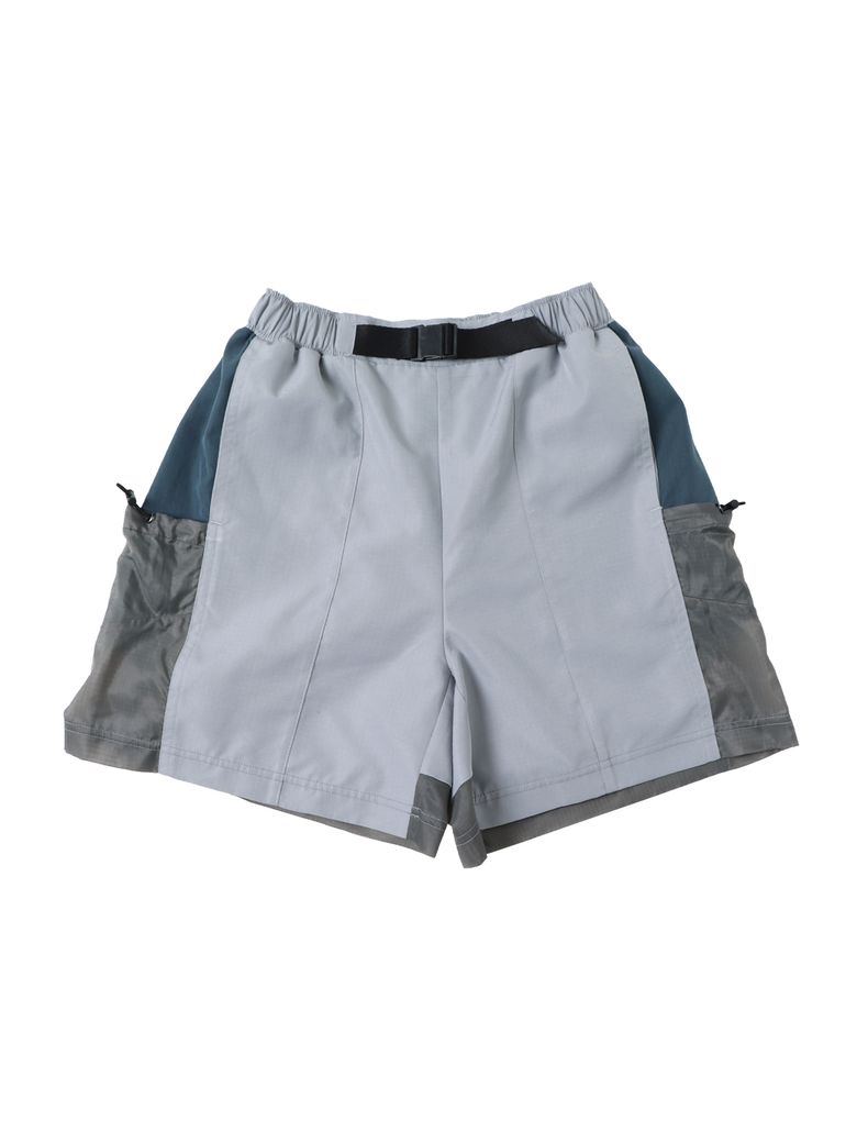 Sporty Buckle Shorts - Grey