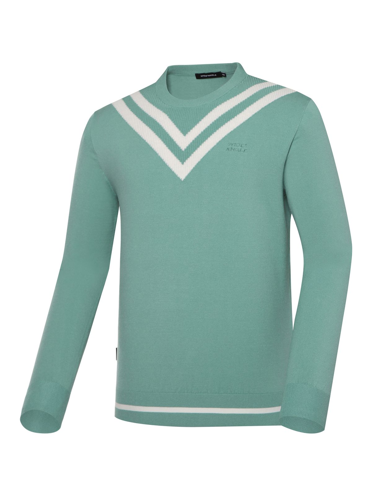 와이드앵글(WIDEANGLE) WG 프레피 라운드 스웨터 M_K/GREEN(KHAKI GREEN)