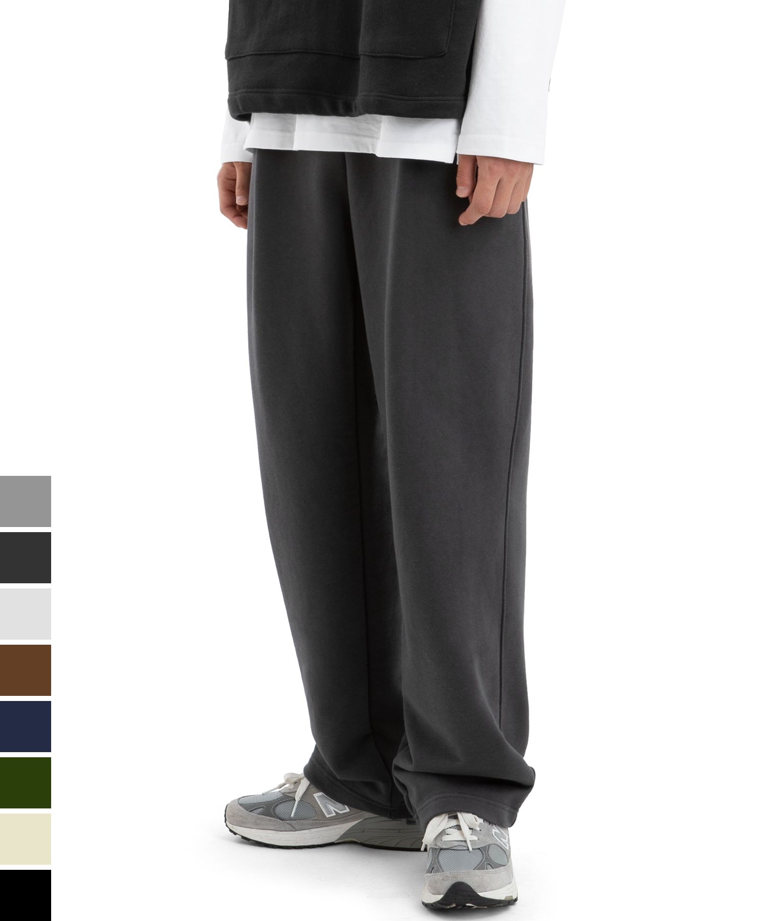 MUSINSA | BRENSON Corded One-Tuck Wide Pants (6 Colors)