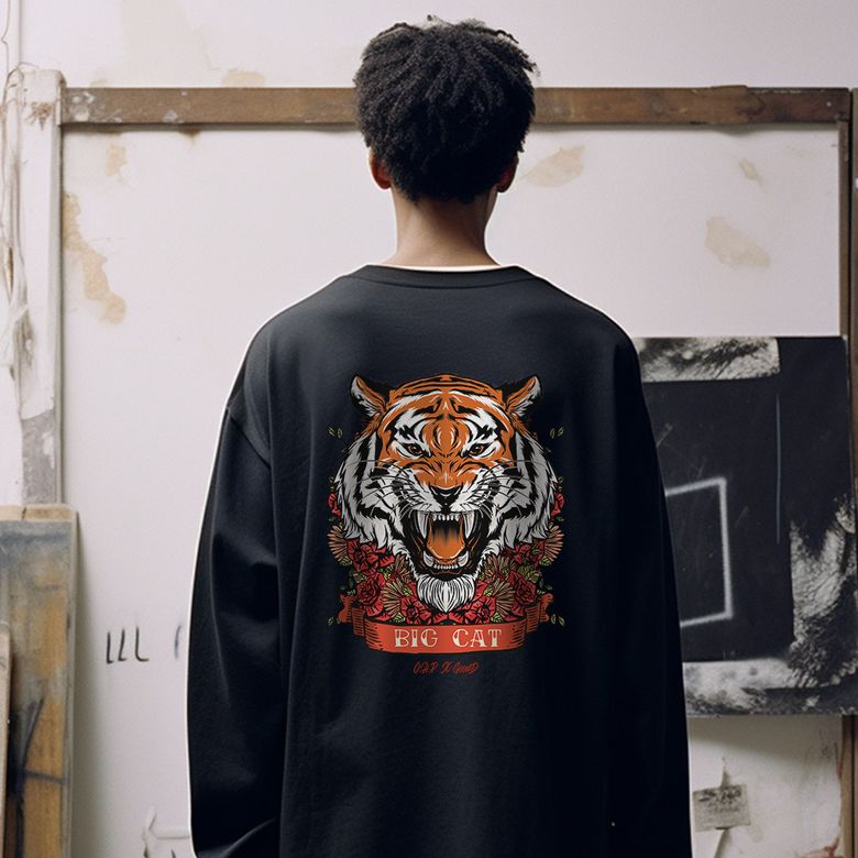 OHP X GOODD b빅캣 베이직 긴팔티셔츠