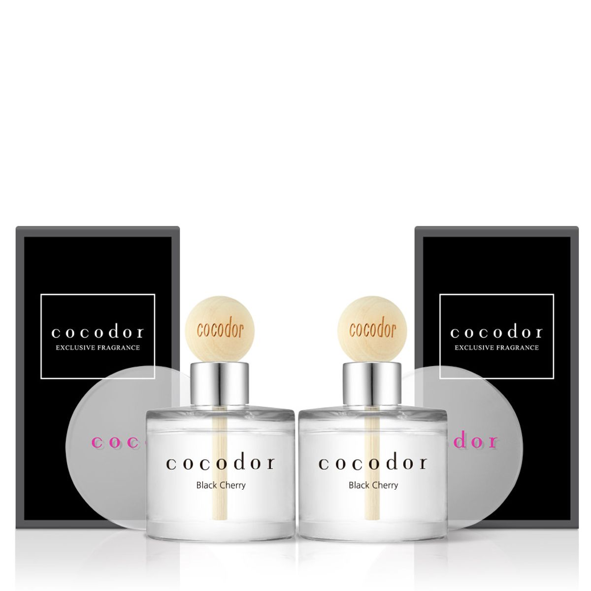 코코도르(COCODOR) 차량용 우드볼 디퓨저 50ml X 2개