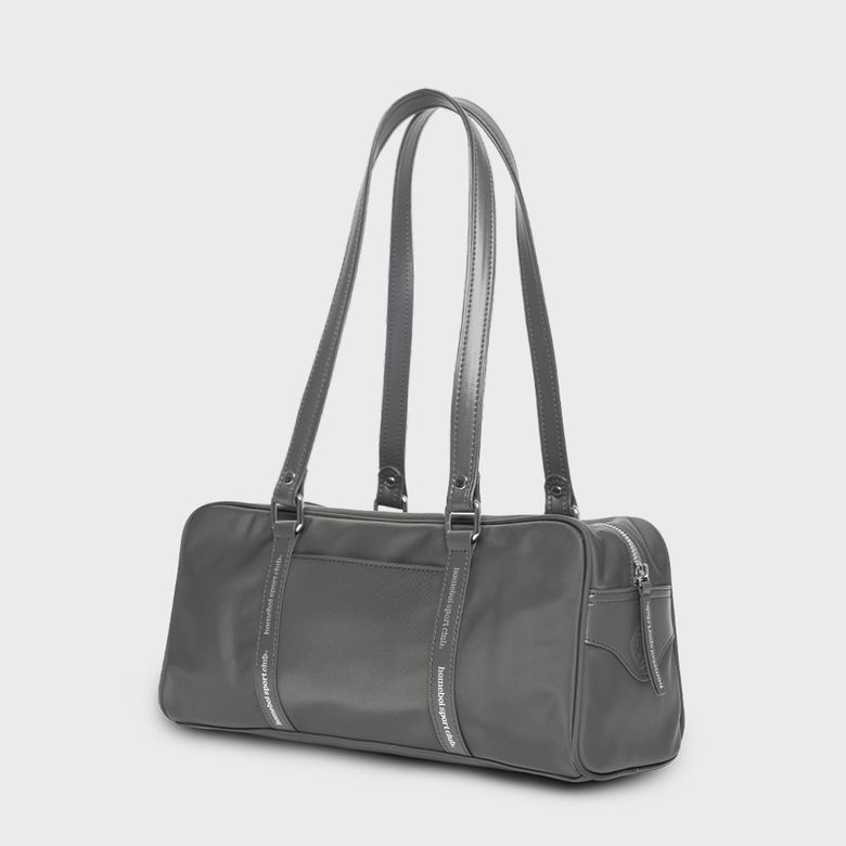 line boston bag(라인보스턴백) - 차콜