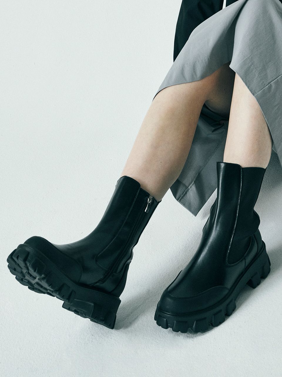 チャンキーソールチェルシーブーツ ZARA(ザラ) チャンキートラック