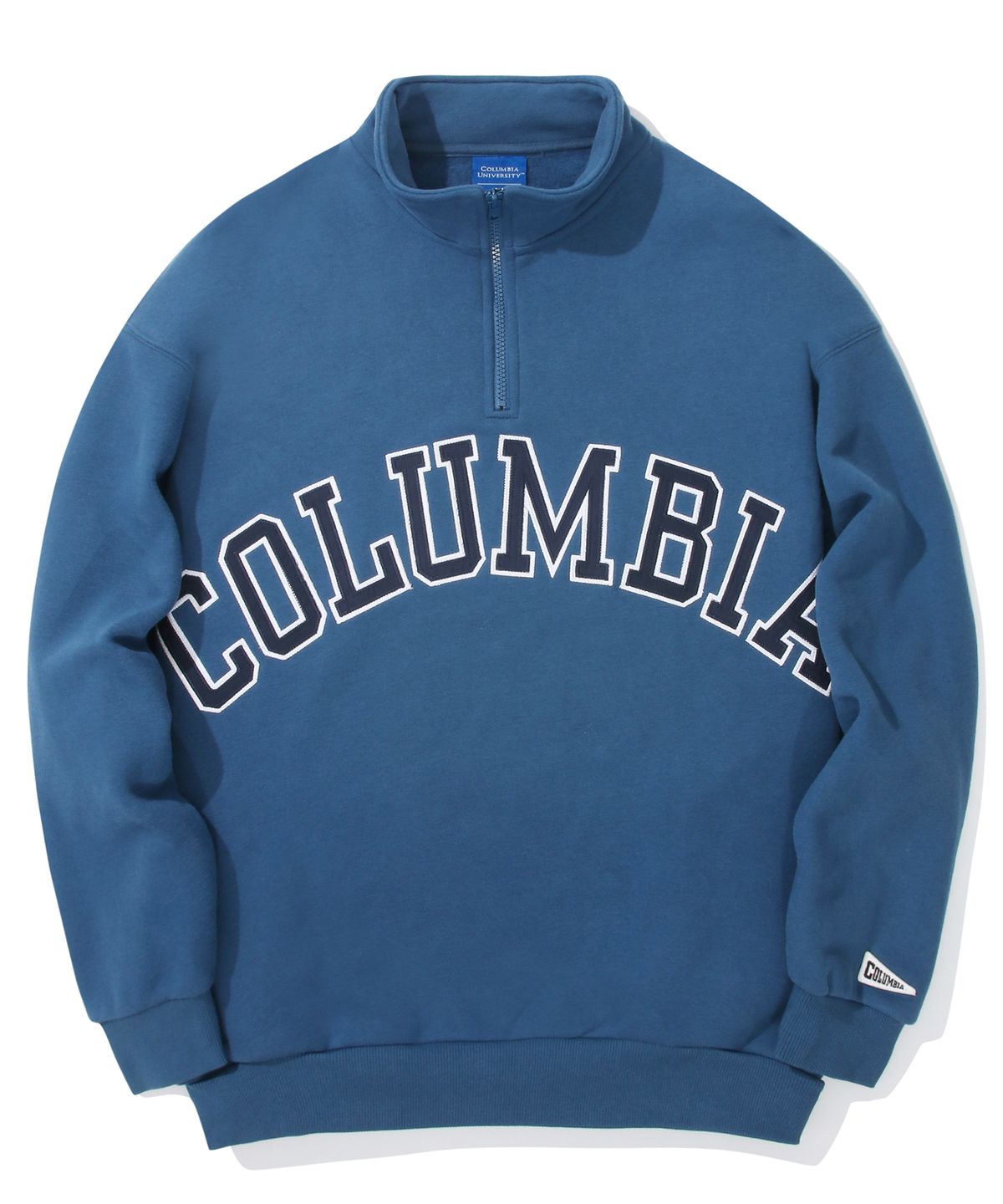 컬럼비아 유니버시티(COLUMBIA UNIVERSITY) COLUMBIA ARCH OVER-FIT FLEECE HALF ZU SWEATSHIRTS 로얄블루