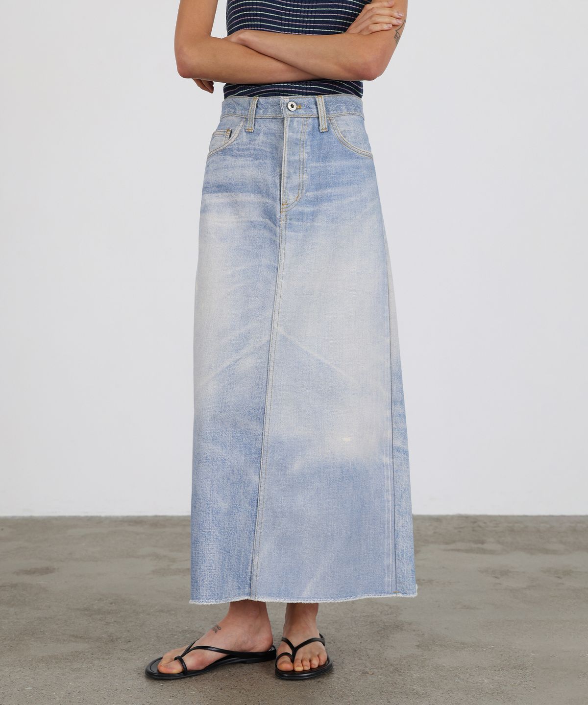 르바(LEVAR) Digital-Print Relaxed Skirt - Digital print