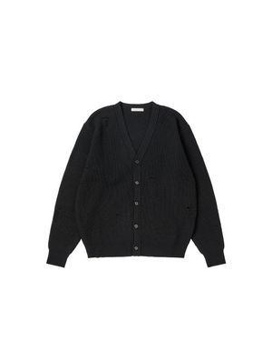 데미지드 가디건 (블랙)