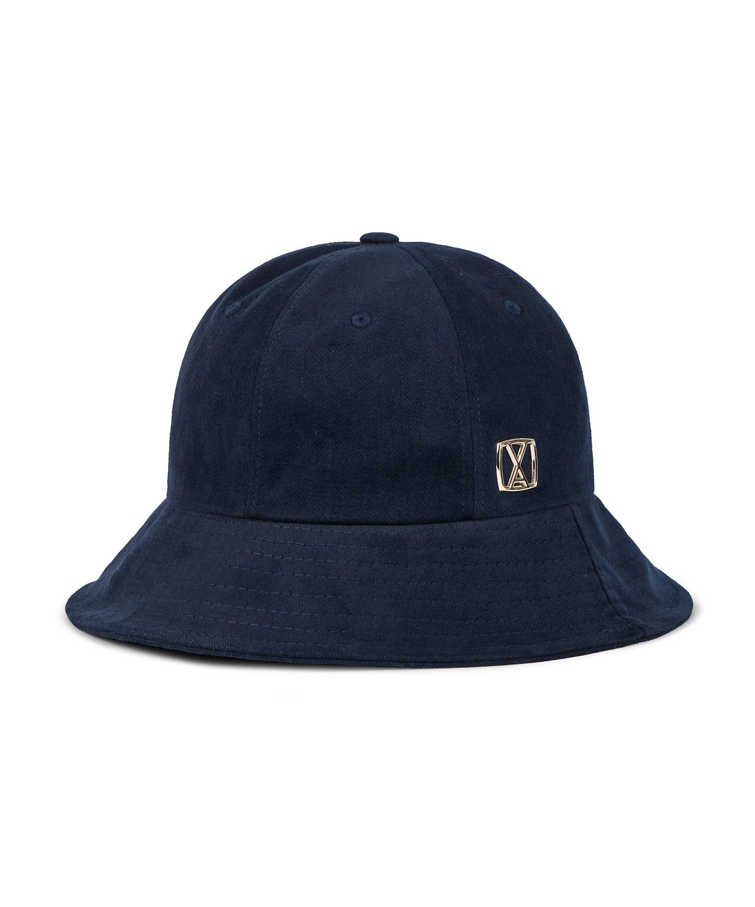 ■VARZAR■ VA Stud Basic Bucket Hat Navy varzar1279 VZ Stud Basic Drop Bucket Hat / Navy - VARZAR | 60% - Asian