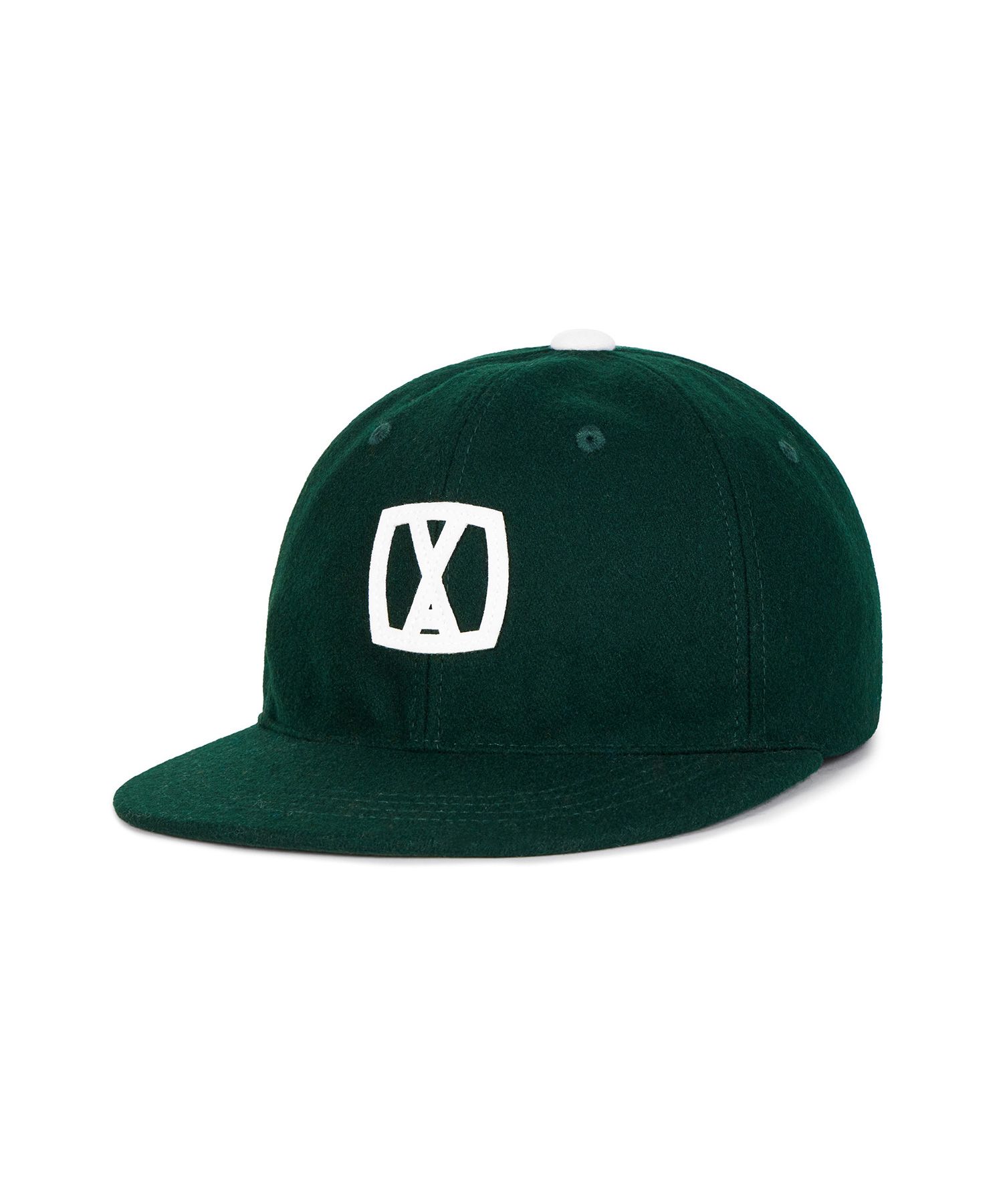 ★VARZAR★ VA Square Applique Wool Baseball Cap Ultramarine MUSINSA | VARZAR VA Square Applique Wool Baseball Cap Navy