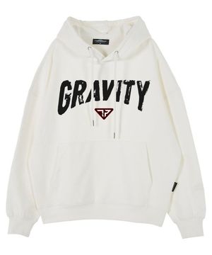 그래비티 오버핏 드롭숄더 후디_화이트