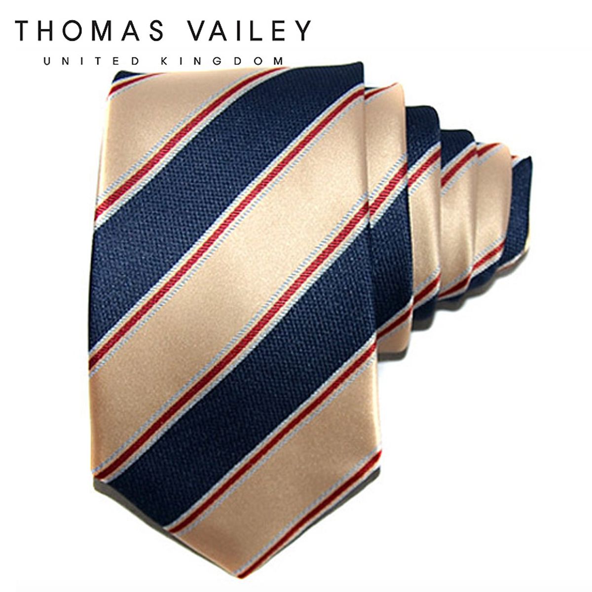 토마스 베일리(THOMAS VAILEY) 패션넥타이-타미 골드 8cm