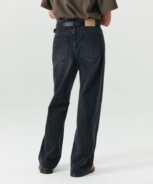 Relaxed Fit Denim - Fade Black