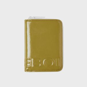 enamelzipcardholder(애나멜지퍼카드홀더) - 올리브