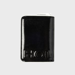 enamelzipcardholder(애나멜지퍼카드홀더) - 블랙