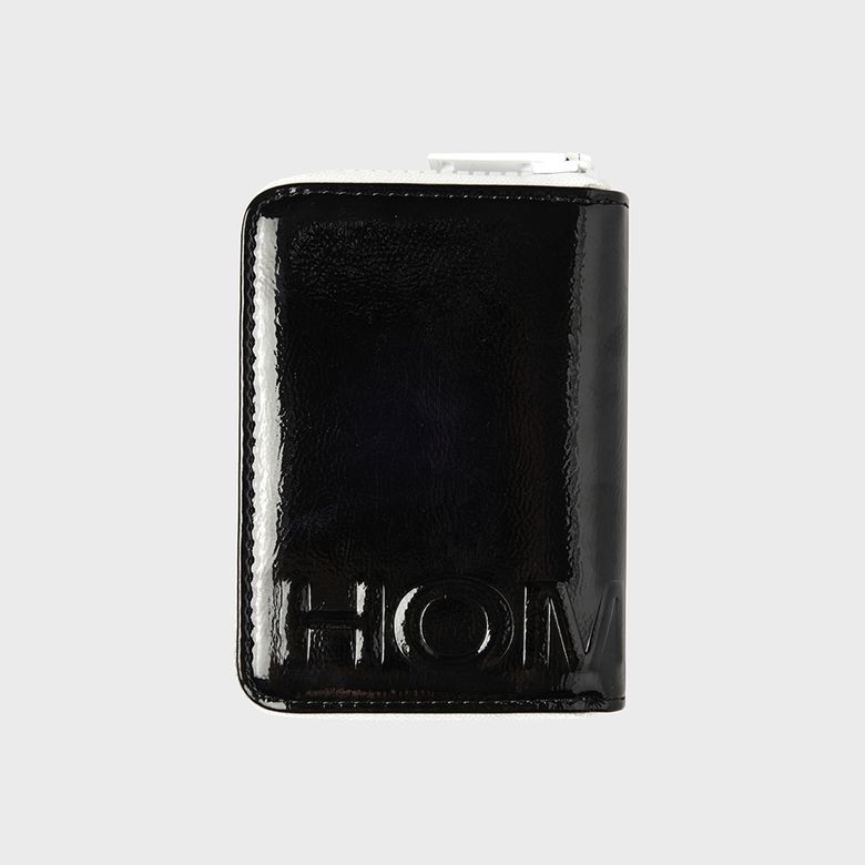 enamelzipcardholder(애나멜지퍼카드홀더) - 블랙