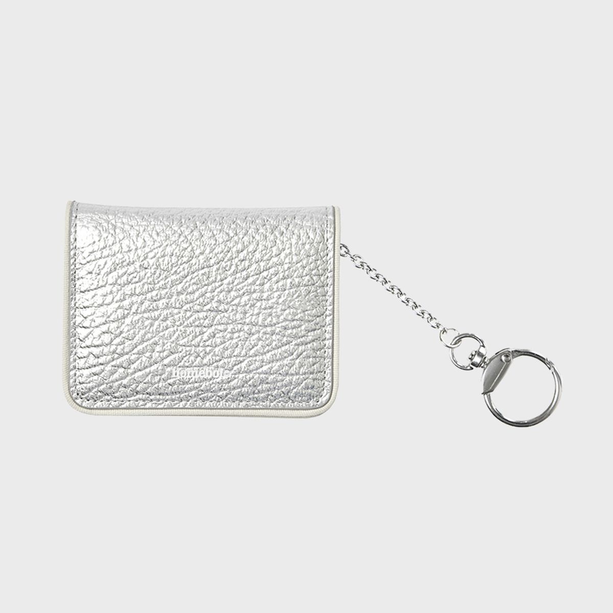 홈보이스포츠클럽(HOMEBOI SPORT CLUB) eather keyring card holder (레더키링카드홀더) - 실버