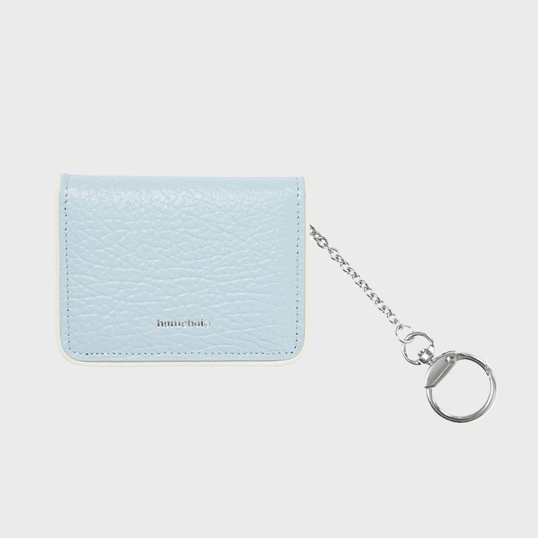 eather keyring card holder (레더키링카드홀더) - 스카이