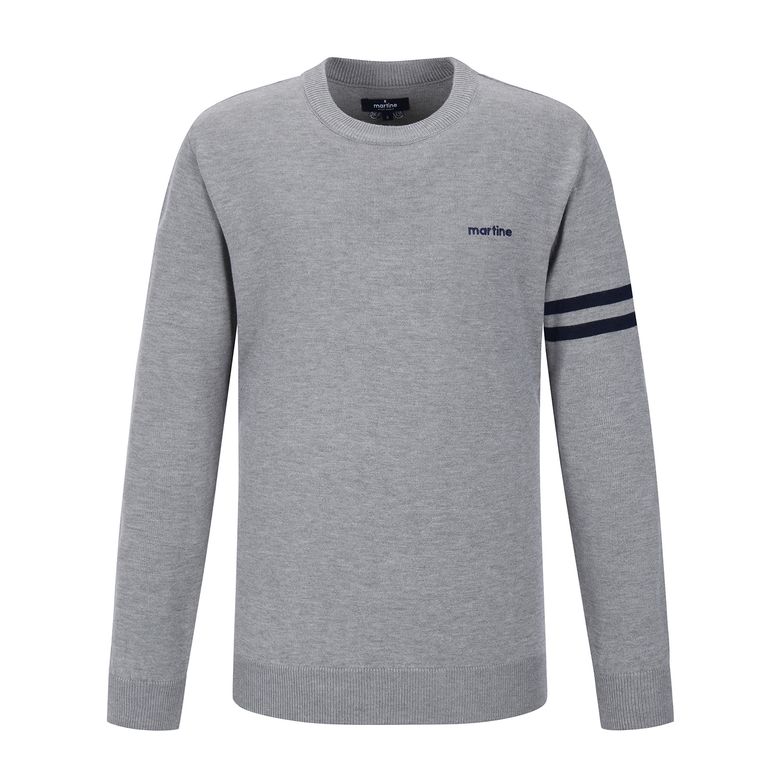 Intasha Stripe Round Knit_Charcoal (Men)