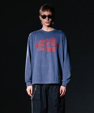 OUR PIGMENT SLEEVE T-SHIRTS / BLUE