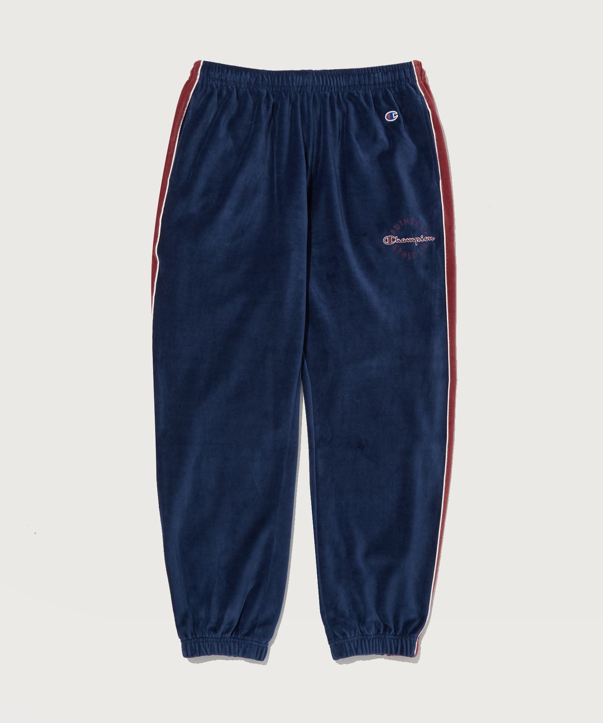 챔피온(CHAMPION) 스크립트 로고 벨루어 조거 팬츠 Normal Navy