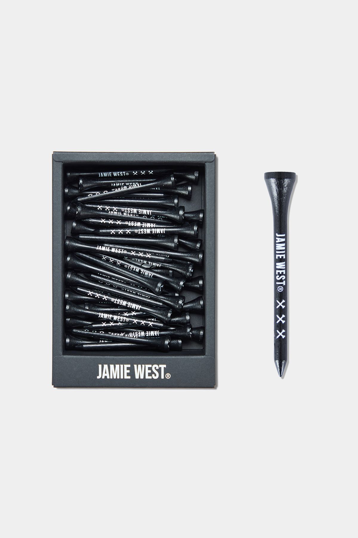제이미웨스트(JAMIE WEST) 레터링 우드 티 69mm 40pcs