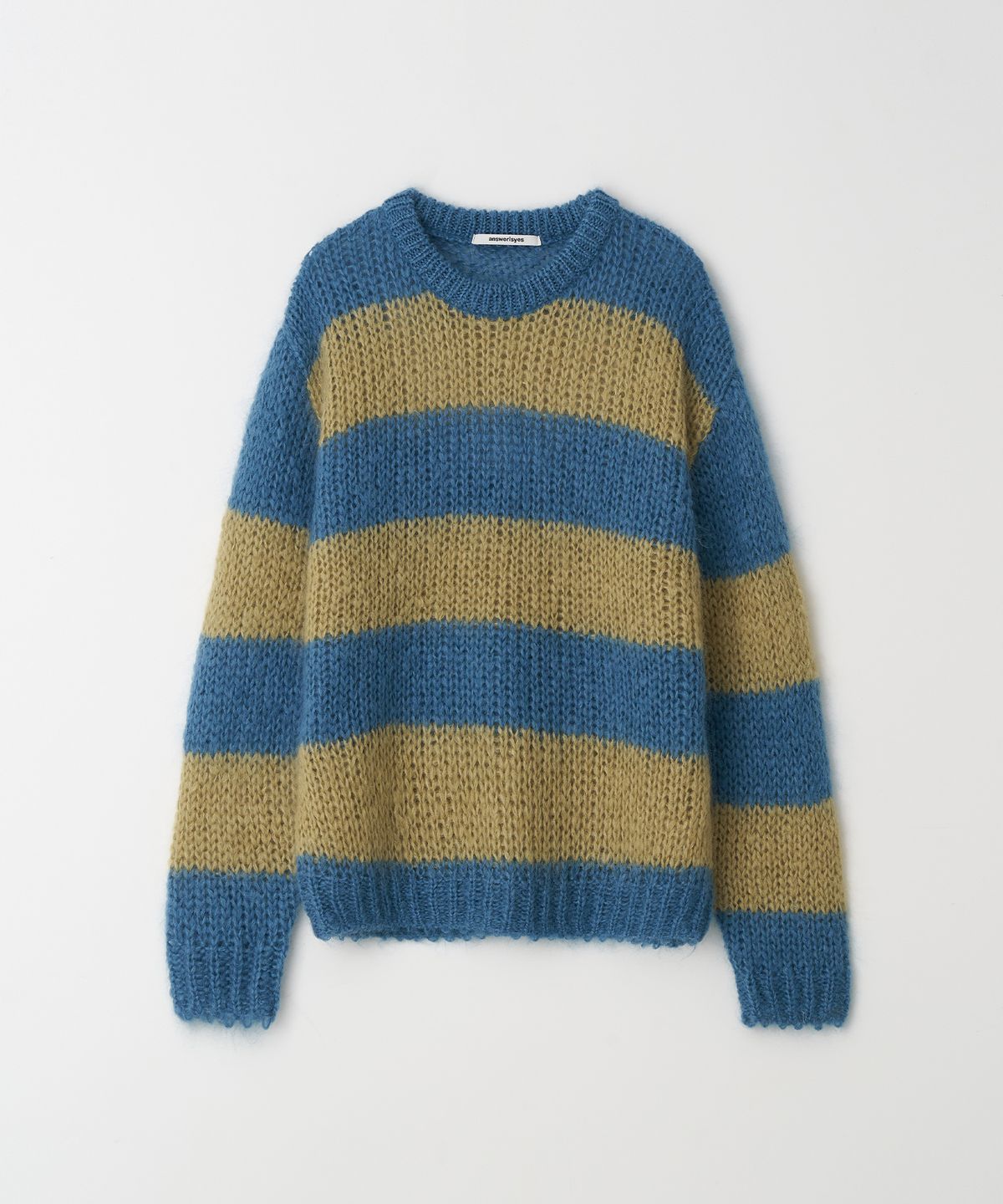 엔써이즈예스(ANSWER IS YES) Kidmo stripe boxy knit
