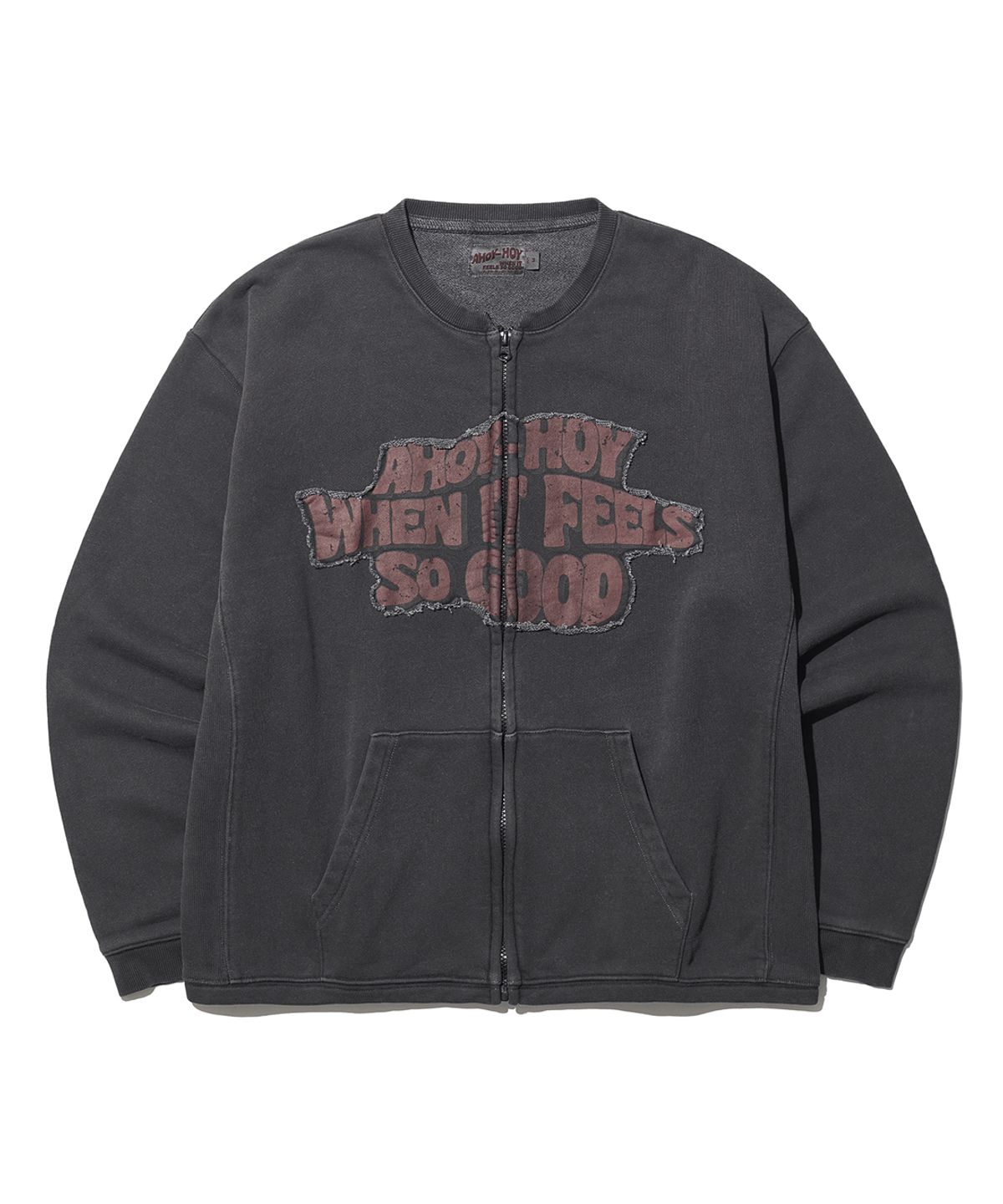 빅유니온(BIG UNION) OUR PIGMENT ZIP UP JACKET / CHARCOAL