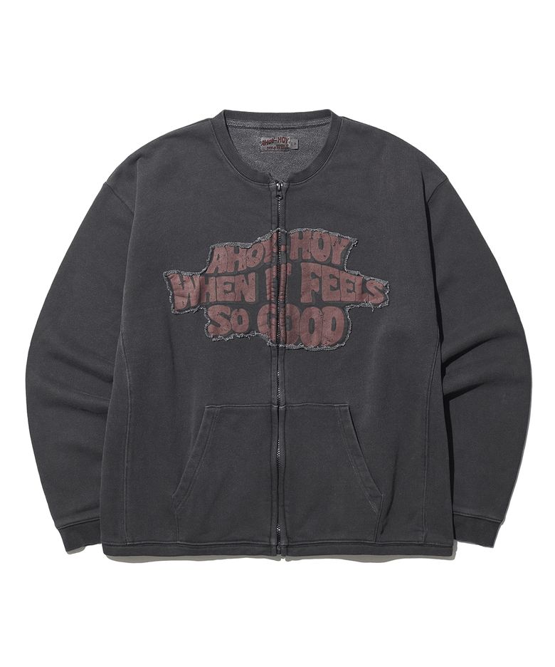 OUR PIGMENT ZIP UP JACKET / CHARCOAL
