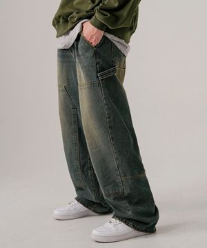 제스트 카펜터 데님팬츠 빈티지블루 KMLP6731