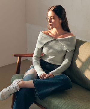 [5컬러] 케이프 오프숄더 스웨터