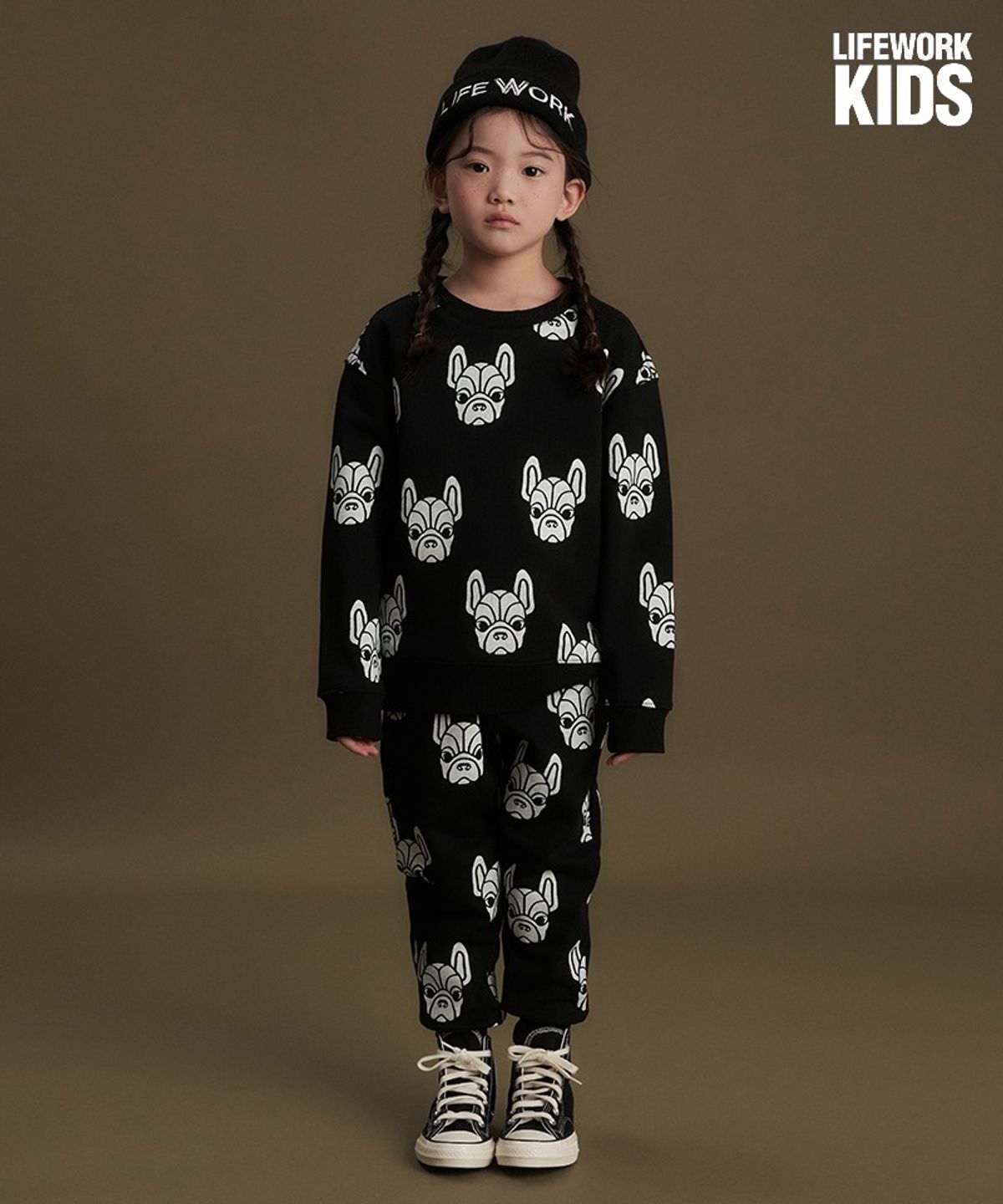 라이프워크 키즈(LIFEWORK KIDS) 키즈) 라독패턴 조거팬츠 (기모안감)
