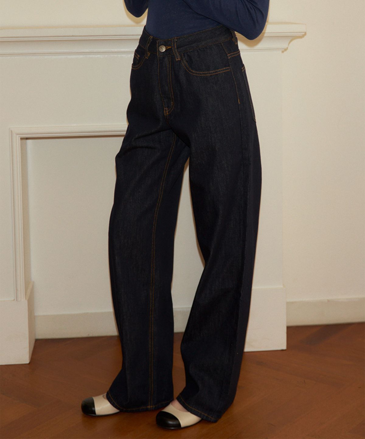 살롱 드 욘(SALON DE YOHN) Loose Fit Denim Pants_ Raw